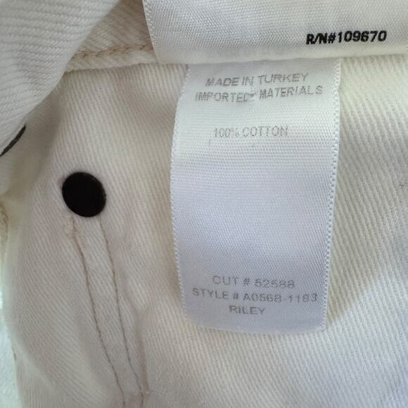 NEW AGOLDE Riley High Rise Straight Crop Jean Tissue Wash - Picture 8 of 11